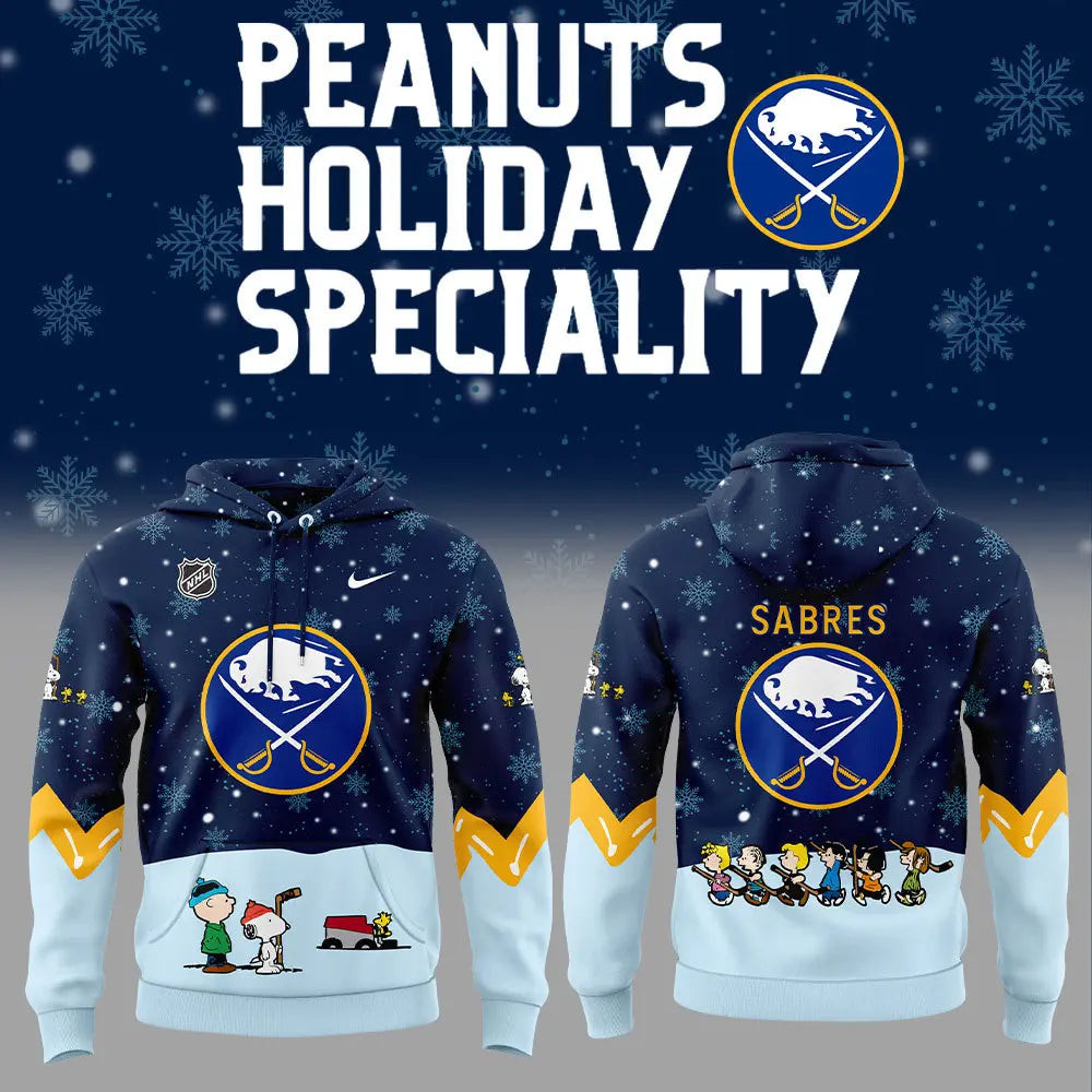 Buffalo Sabres Peanuts Hoodie Snoopy Night Hockey Hoodie Good Gifts For Mom