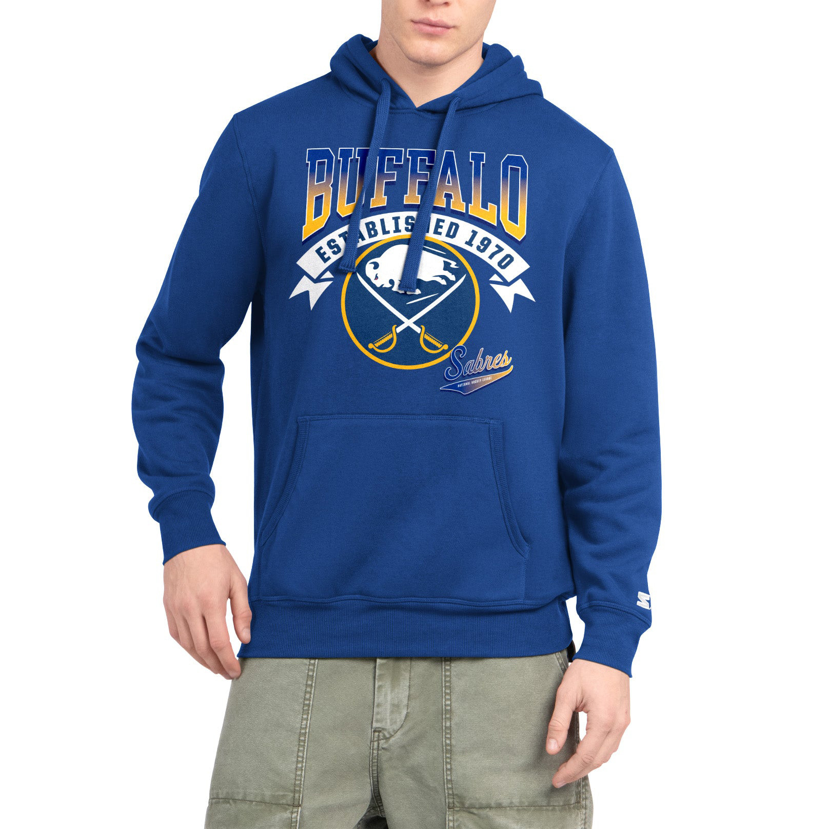 Buffalo Sabres Royal Starter Hoodie Buffalo Sabres Apparel Birthday Gifts For Hockey Fans