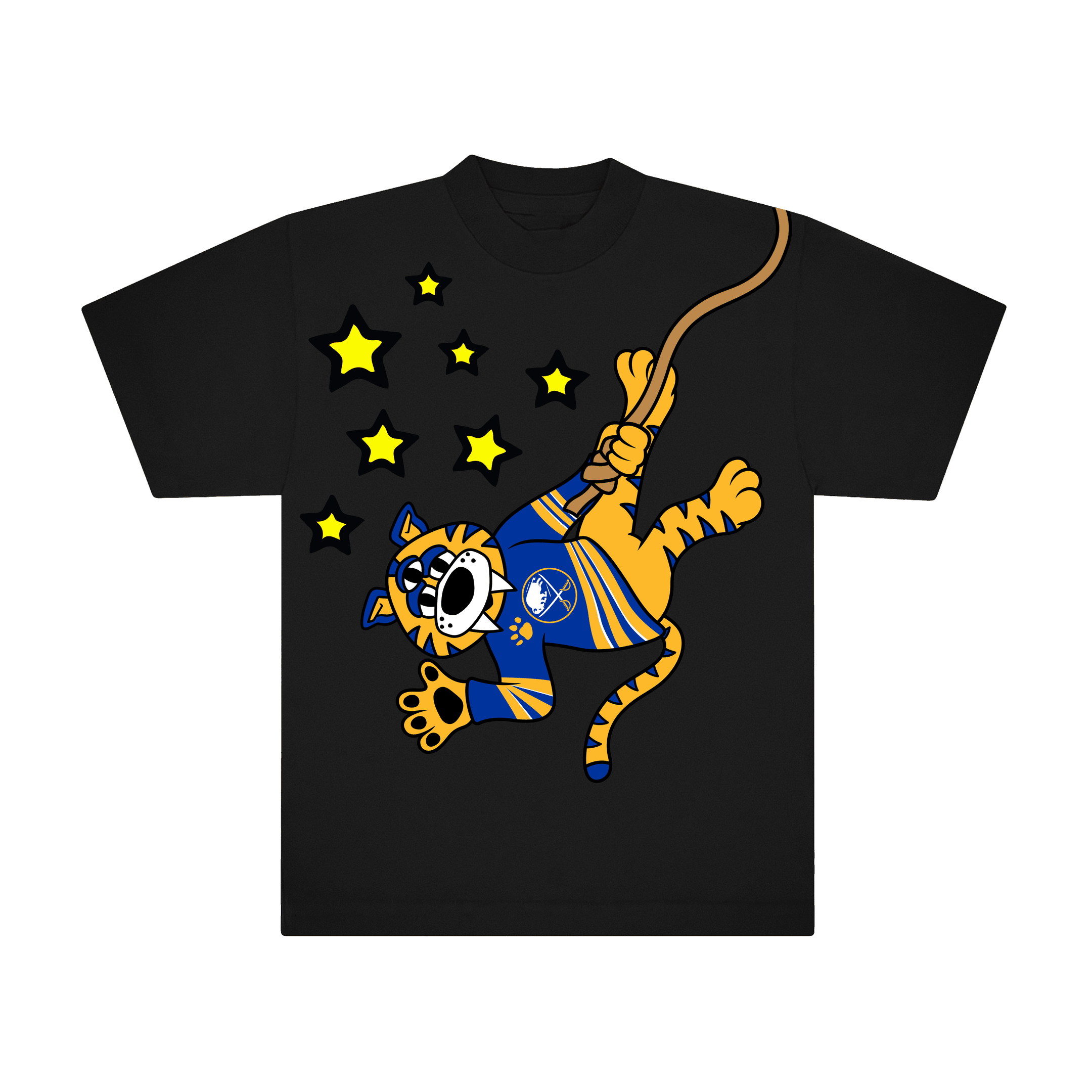 Buffalo Sabres x Just Dishin' Sabretooth Rappel Shirt Buffalo Sabres Clothing Presents For Hockey Fans