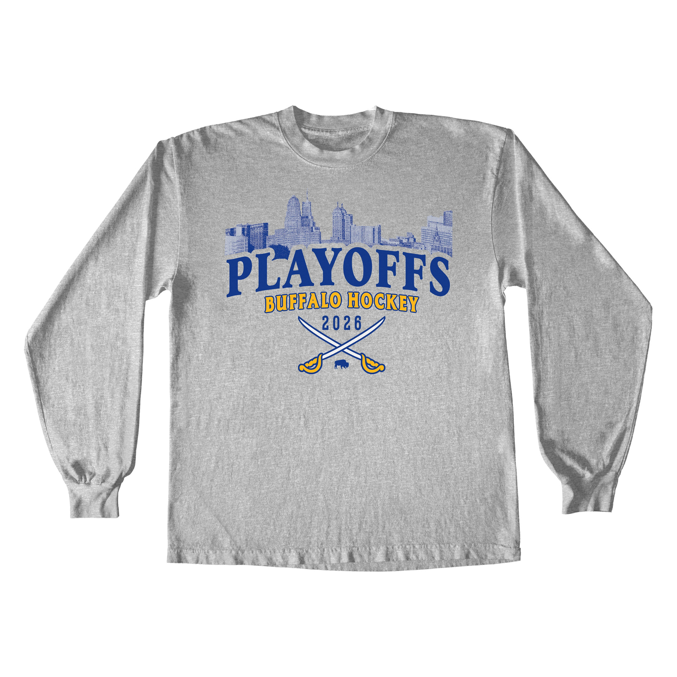 Buffalo Skyline Playoffs 2026 Long Sleeve Shirt Buffalo Sabres Clothing NHL Gifts For Fans