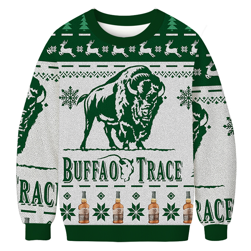 Buffalo Trace Christmas Ugly Sweatshirt Funny Xmas Party Outfit Gift Ideas Buffalo Trace Christmas Ugly Sweatshirt Funny Xmas Party Outfit Gift Ideas