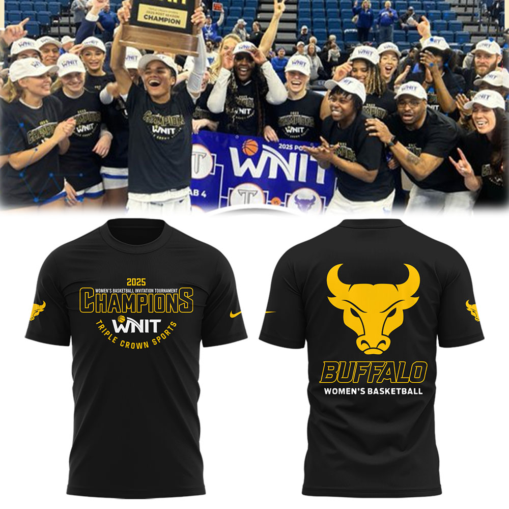 Buffalo Women's Basketball 2025 Wnit Champions T-Shirt Cool Gifts For Basketball Players