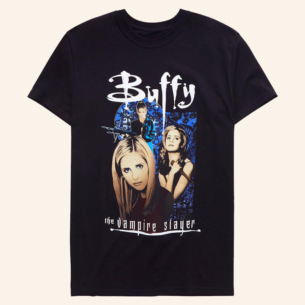 Buffy The Vampire Slayer Merch Buffy Montage T-Shirt Gifts Ideas For Movie Lovers