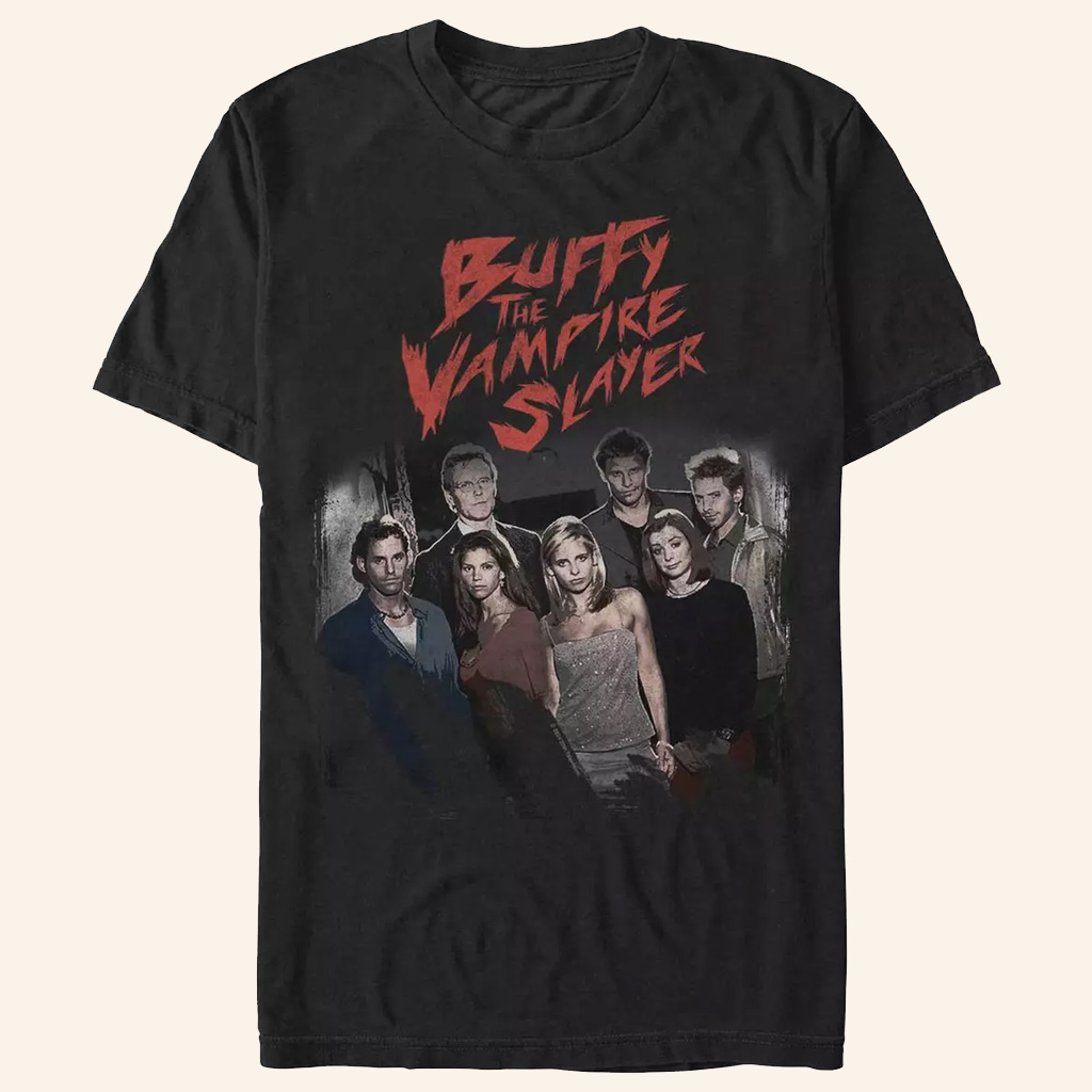 Buffy The Vampire Slayer Merch Buffy Team T-Shirt Gifts Ideas For Movie Lovers