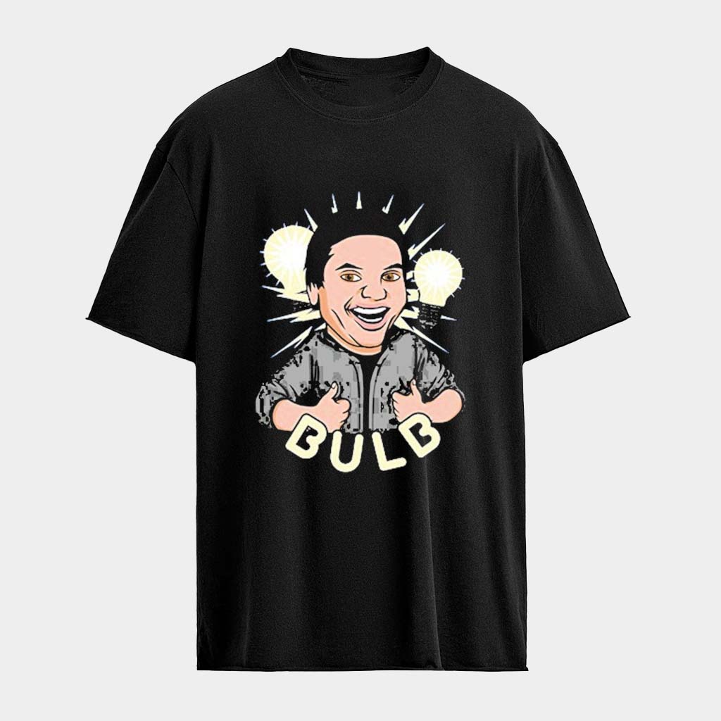 Bulb Caricature T-Shirt Gifts For Husband Who Has Everything