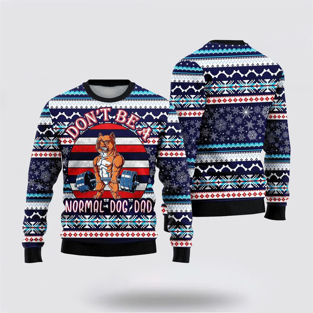 Bull Dog Deadlift Ugly Christmas Sweater Christmas Gift For Dog Love Christmas Gift Idea