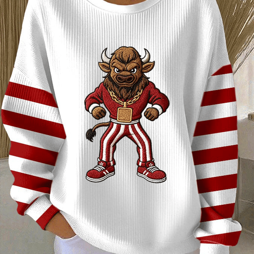 Bull Mascot Indiana Hoosiers Sweatshirt Game Day Football Merch Gift For Friends