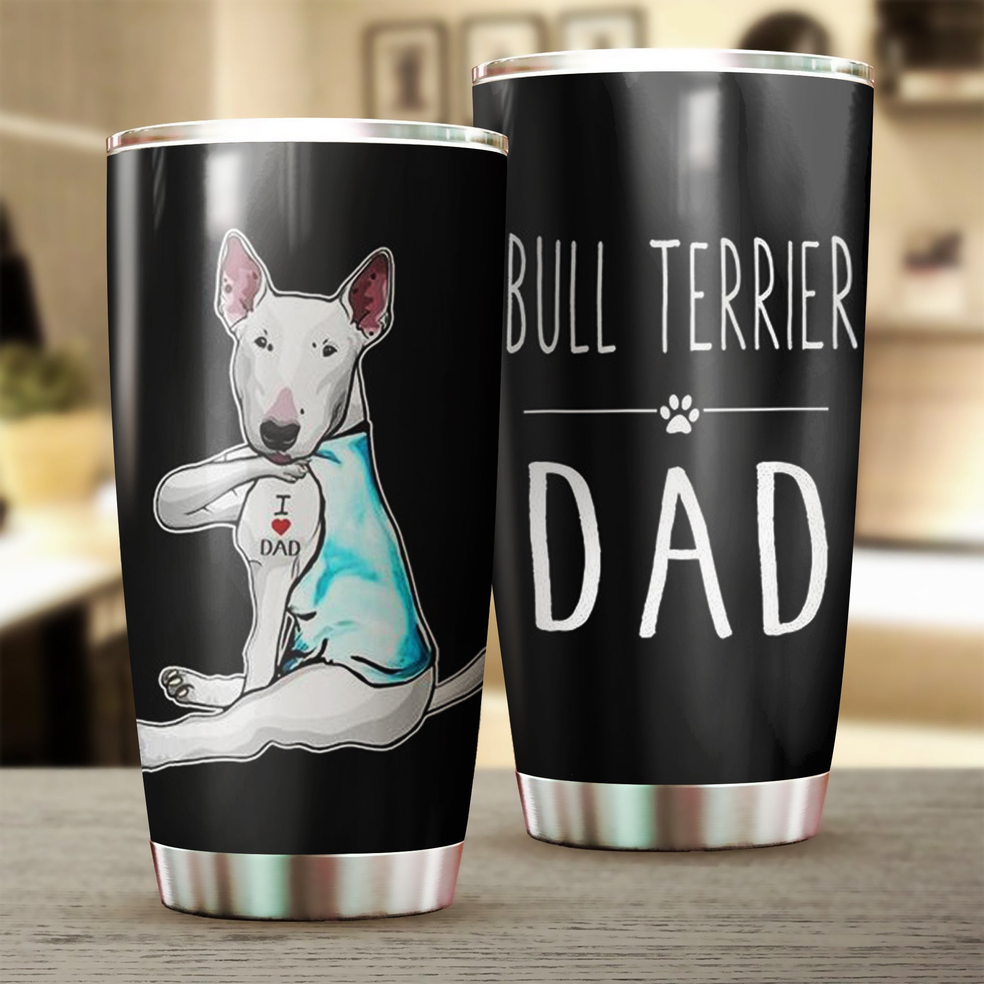 Bull Terrier Dad Tumbler Dog Coffee Tumbler Gifts For Pet Lovers Men Bull Terrier Dad Tumbler Dog Coffee Tumbler Gifts For Pet Lovers Men