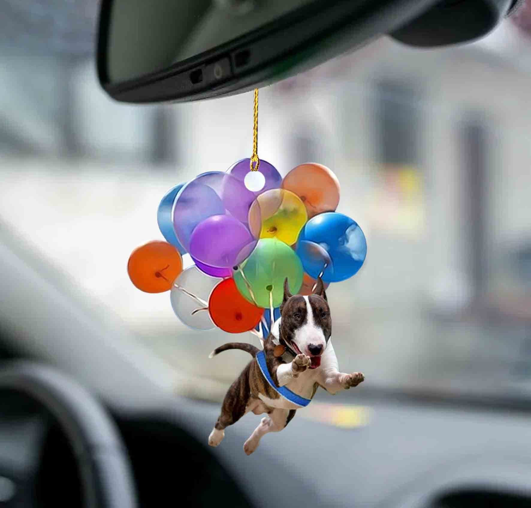 Bull Terrier Fly With Bubbles Dog Hanging Ornament Dog Ornament Lasfour