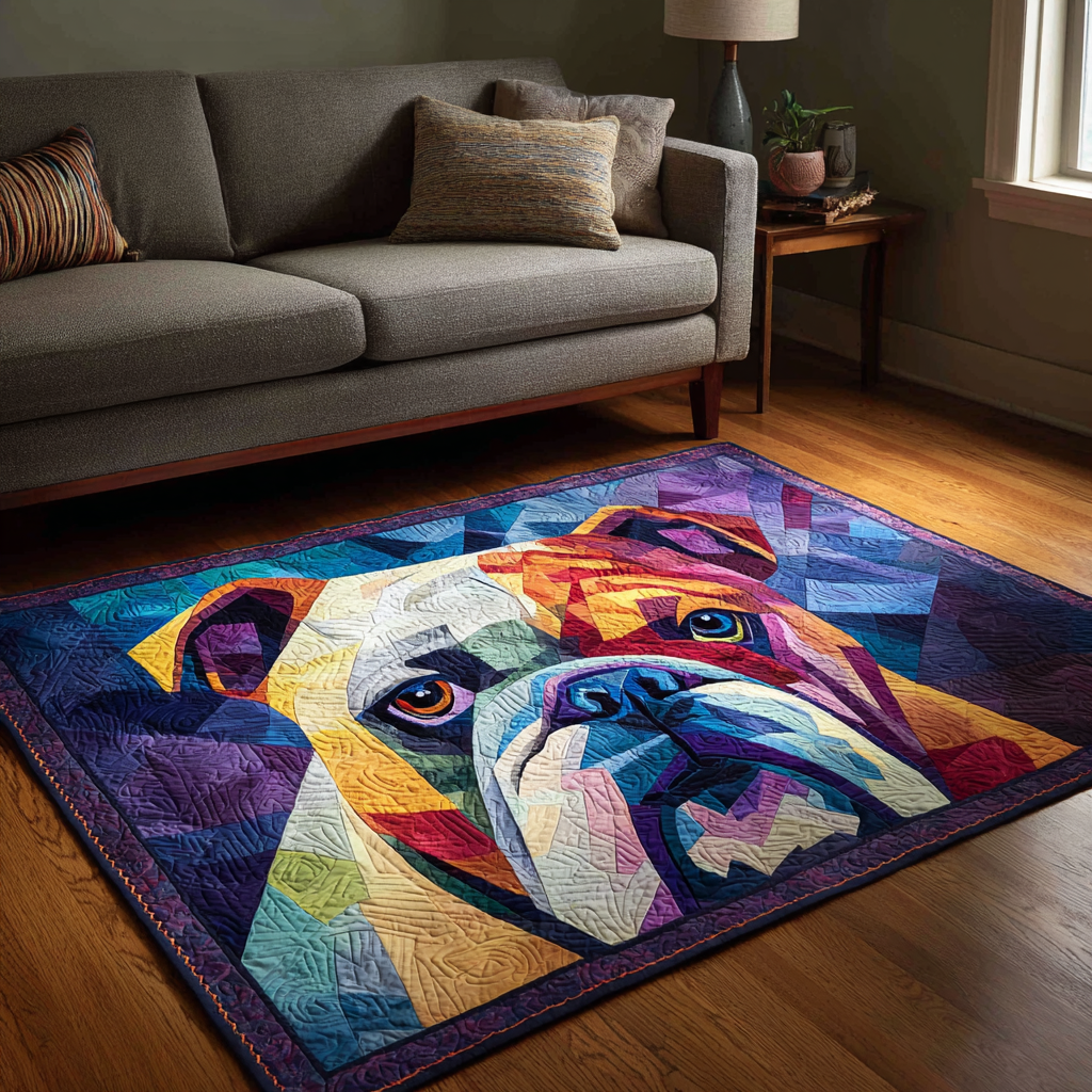 Bulldog Charm Area Rug Christmas House Decor Birthday Gifts For Dog Lovers