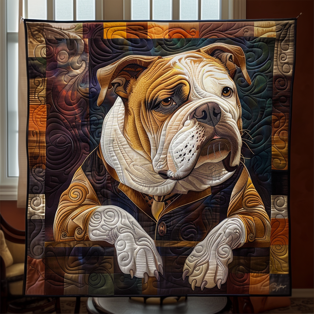 Bulldog Heritage Quilted Blanket Presents For Dog Lovers