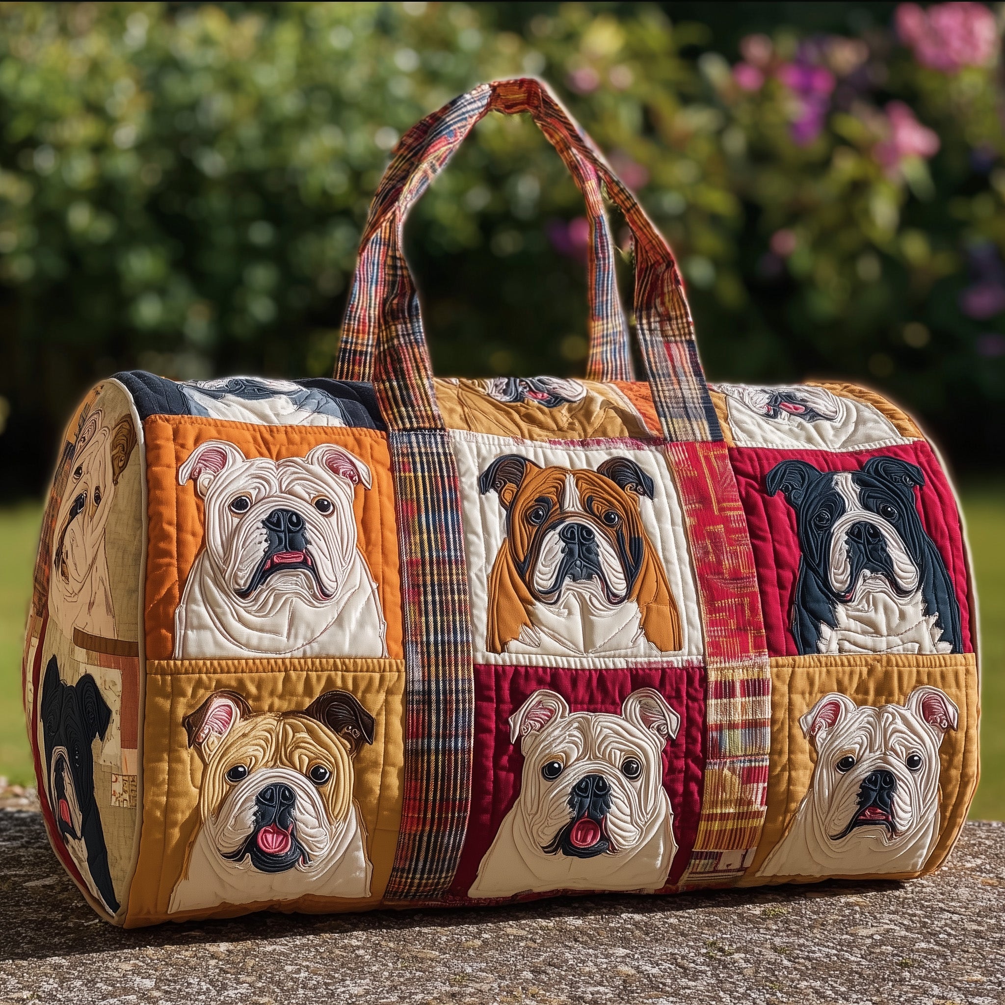 Bulldog Quilted Duffle Bag For Work And Travel