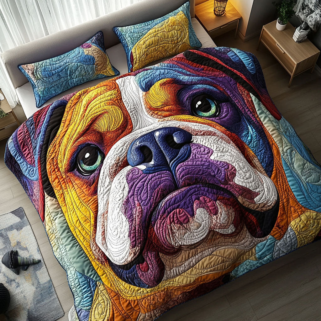 Bulldog Star Gaze Quited Bedding Set Modern Bedding Set to Upgrade Your Bedroom