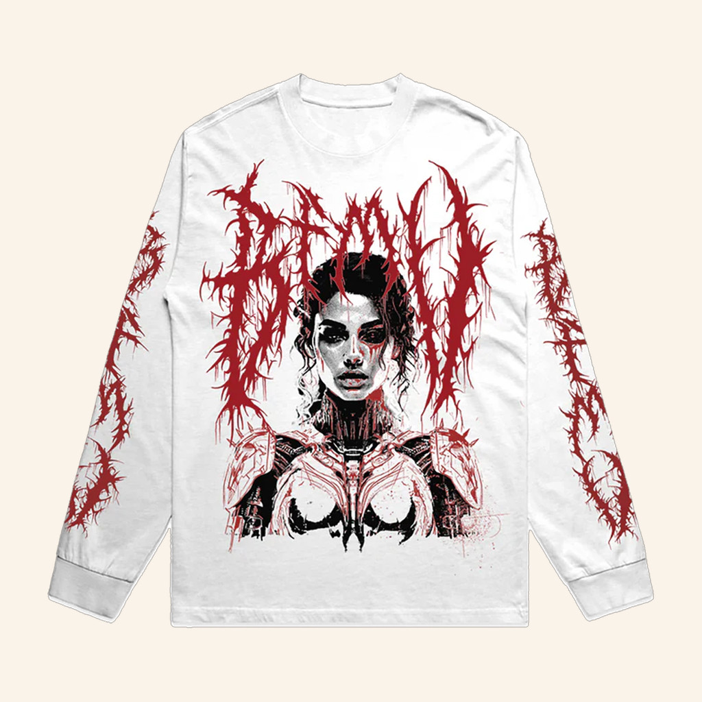 Bullet For My Valentine Merch Woman White Long Sleeve T-Shirt Christmas Gifts For Sister