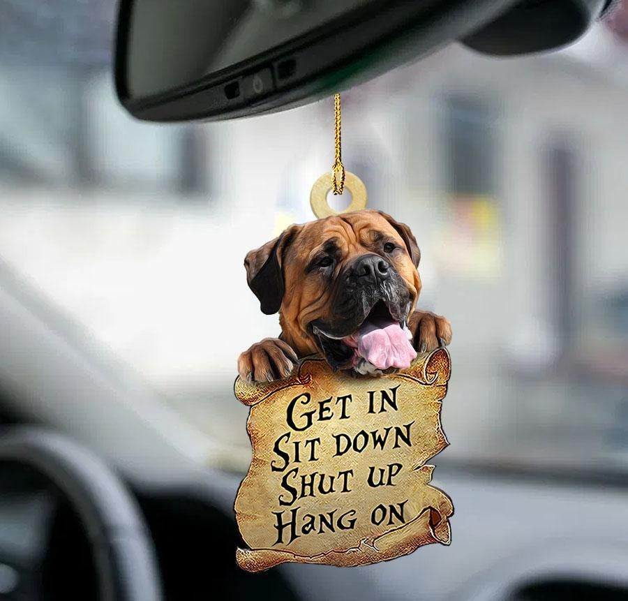 Bullmastiff get in two sided ornament Best dog ornament for her car