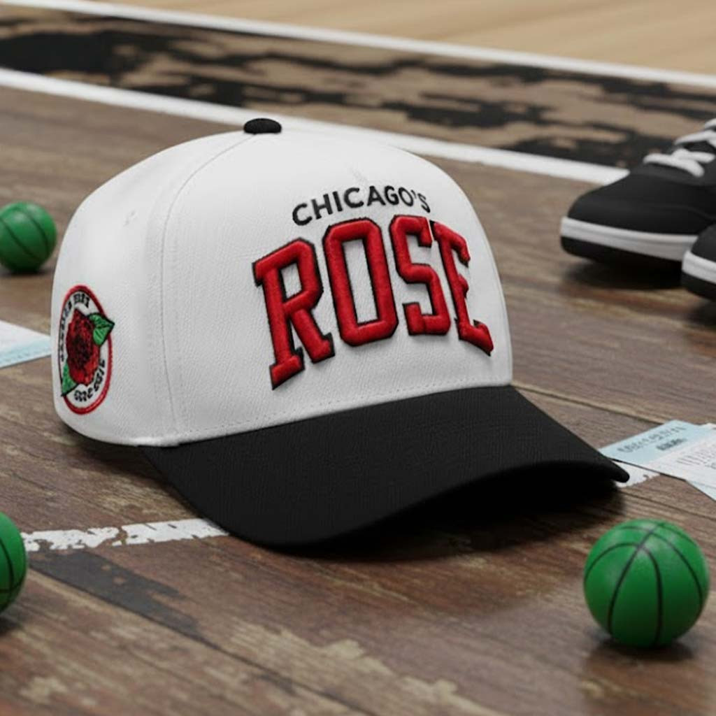 Bulls Mitchell Ness Derrick Rose Hat Embroidered Chicago Basketball Hat Gifts For Fans