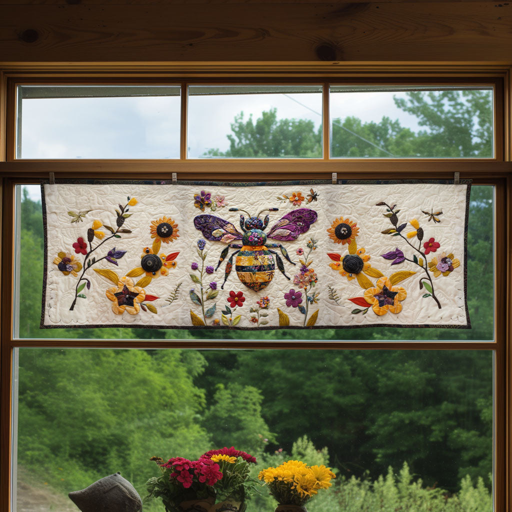 Bumble Bliss Quilted Valance Dining Table Accessories Bee Items Gifts