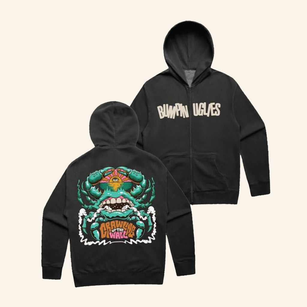 Bumpin Uglies Merch Crawling Up The Wall Zip Hoodie Gift Ideas For Dad Bumpin Uglies Merch Crawling Up The Wall Zip Hoodie Gift Ideas For Dad