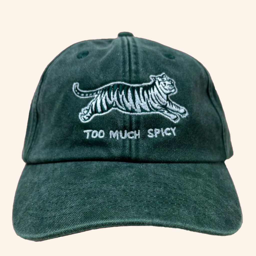 Bundobust Merch Tiger Too Much Spicy Embroidered Hat Gifts Ideas For Him