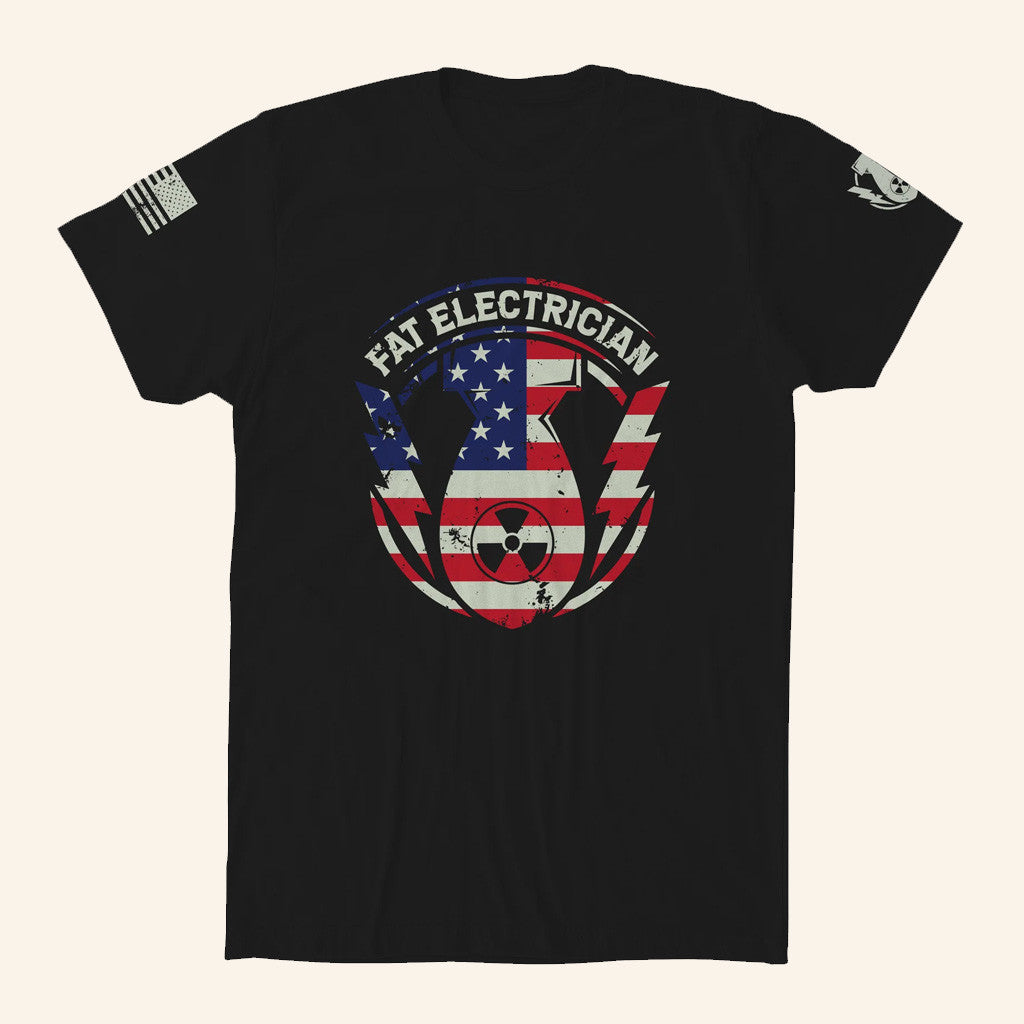 Bunker Branding Merch The Fat Electrician Tfe Merica T-Shirt Gifts For Him Bunker Branding Merch The Fat Electrician Tfe Merica T-Shirt Gifts For Him