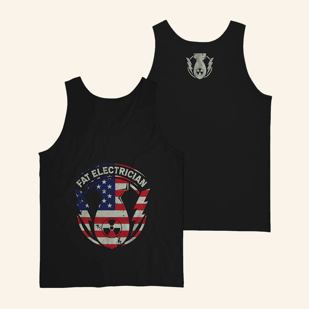 Bunker Branding Merch The Fat Electrician Tfe Merica Tank Top Gifts For Him Bunker Branding Merch The Fat Electrician Tfe Merica Tank Top Gifts For Him