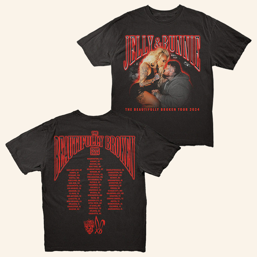 Bunnie XO Merch Jelly And Bunnie Itinerary T-Shirt Christmas Gifts For Fans Bunnie XO Merch Jelly And Bunnie Itinerary T-Shirt Christmas Gifts For Fans