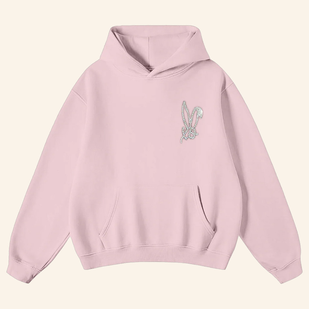 Bunnie XO Merch XO Logo Light Pink Hoodie Best Christmas Gifts For Daughter Bunnie XO Merch XO Logo Light Pink Hoodie Best Christmas Gifts For Daughter