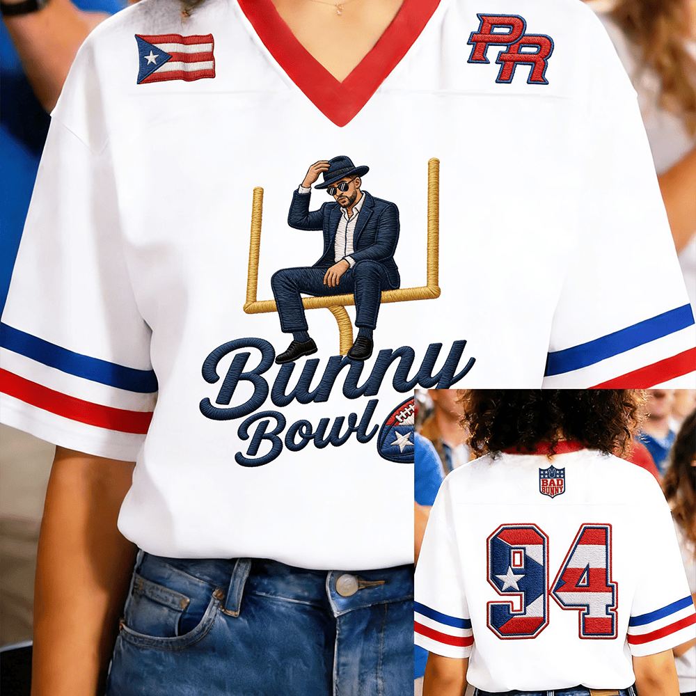 Bunny Benito Bowl 94 Jersey Bad Bunny Halftime Show Clothing Gift For Her