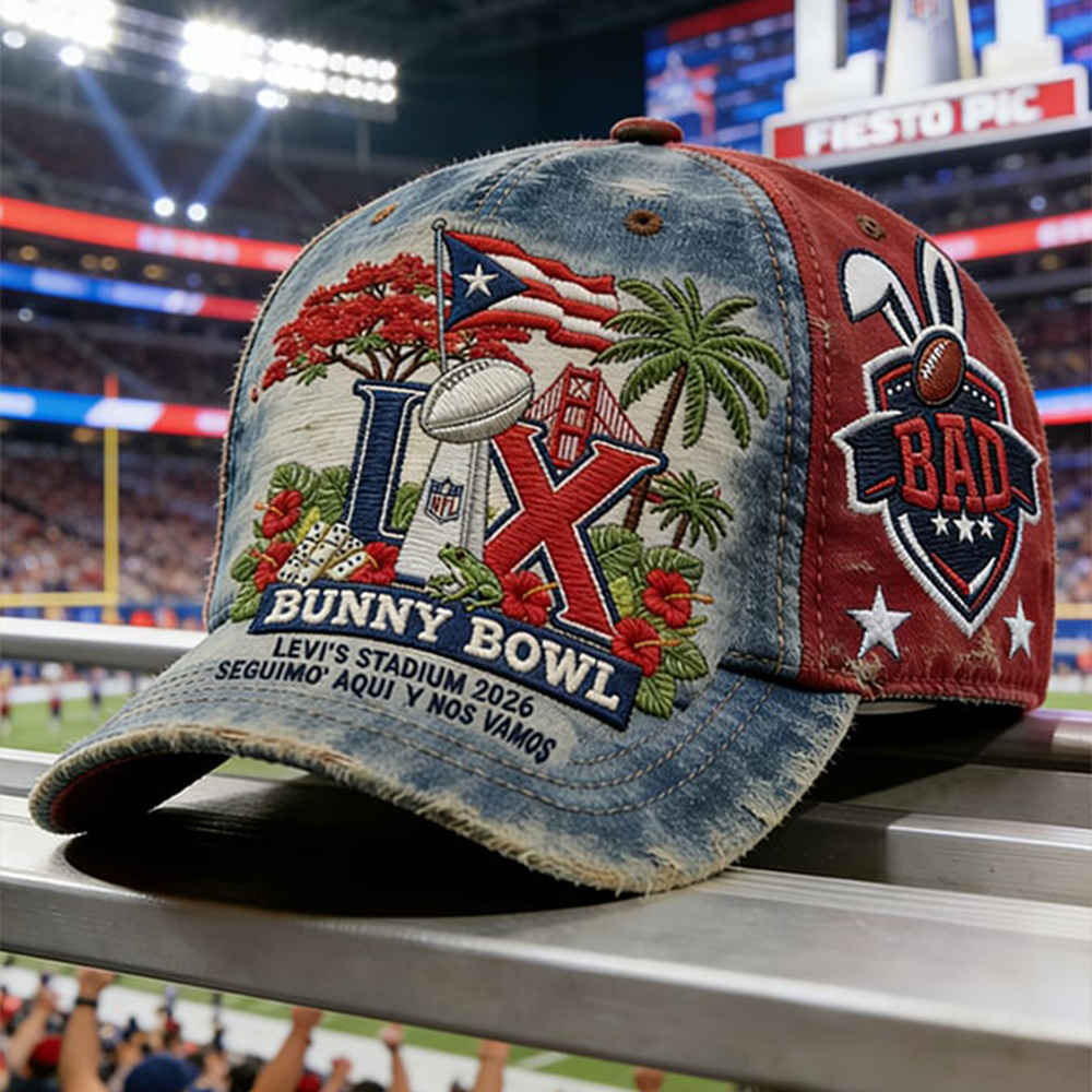 Bunny Bowl Half Time Show Hat Bad Bunny Super Bowl Cap Best Gifts For Men