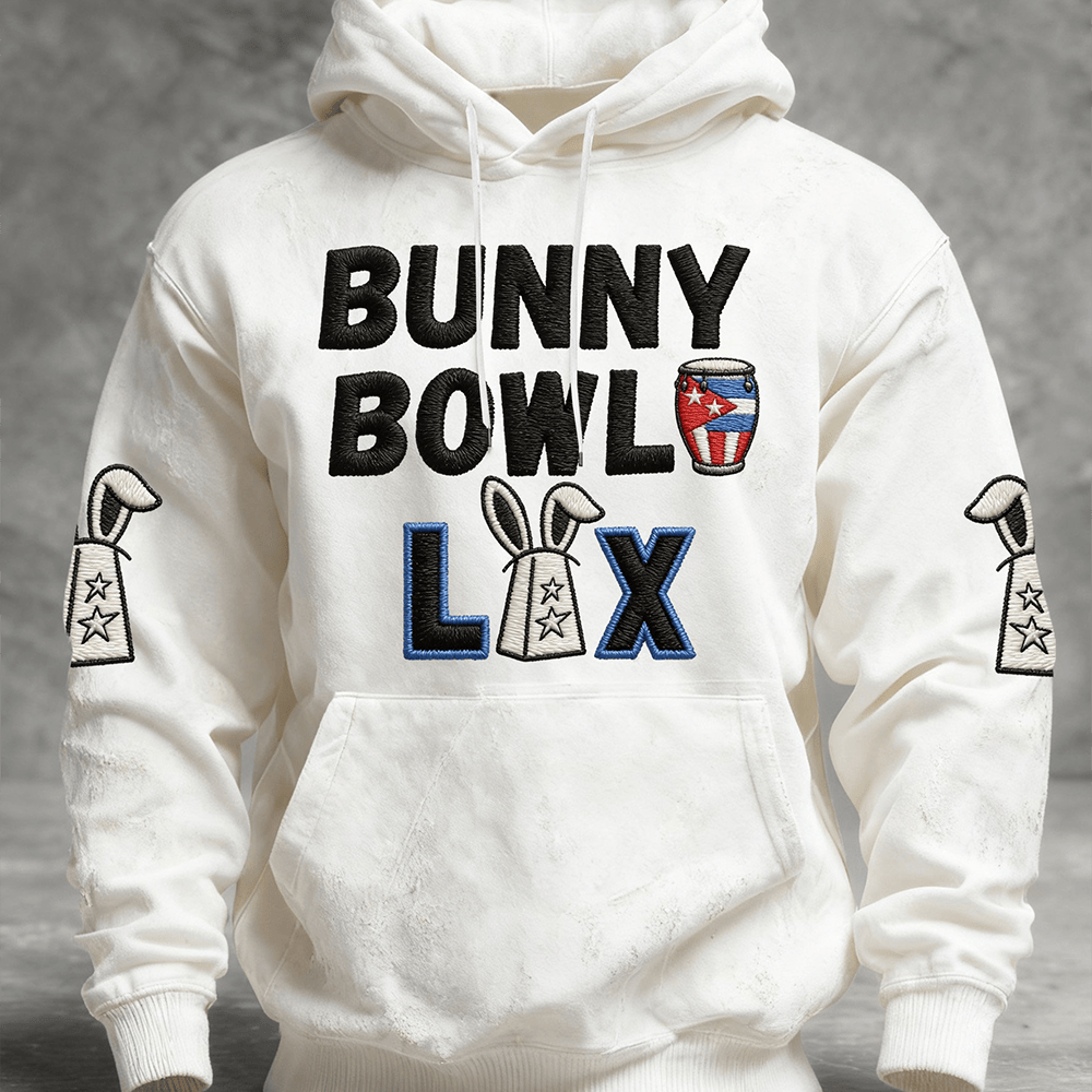 Bunny Bowl LX Benito Bowl Hoodie Bad Bunny Concert Merchandise Gift For Him