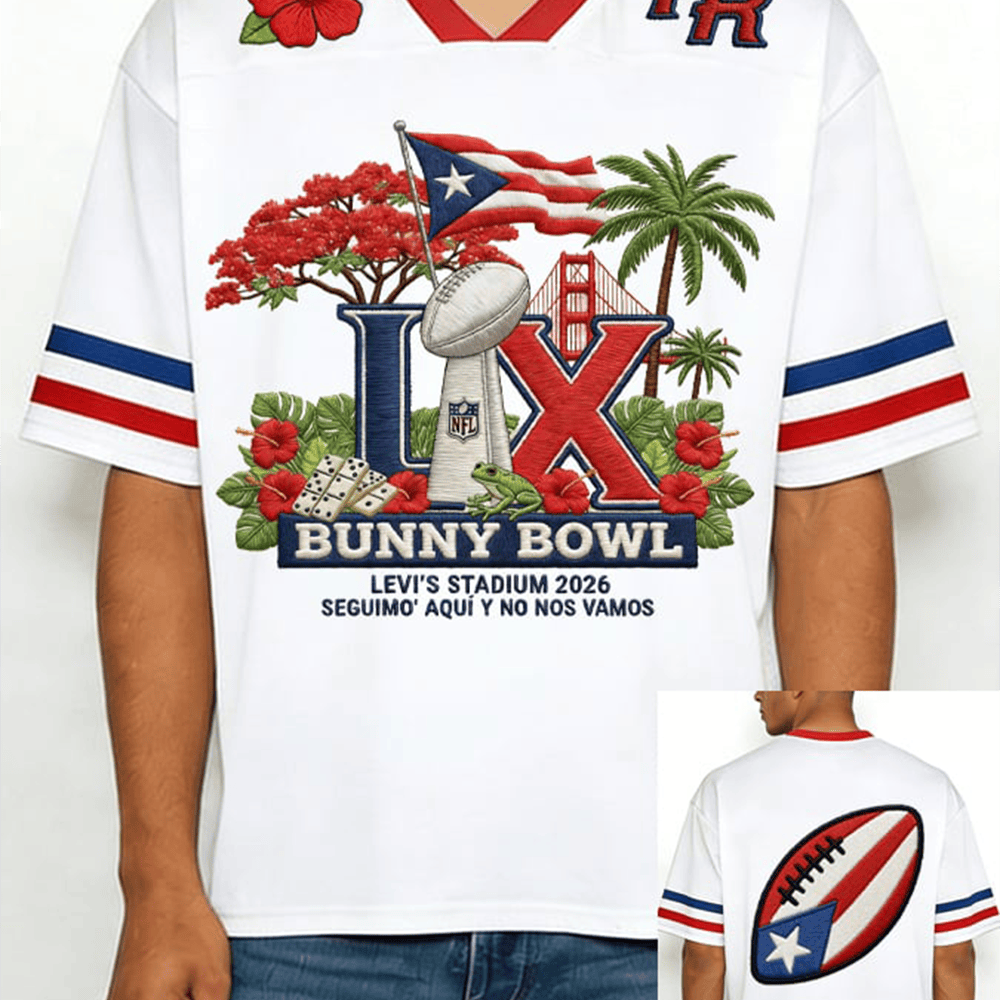 Bunny Bowl LX Benito Bowl Jersey Bad Bunny Concert Merchandise Best Gift For Him