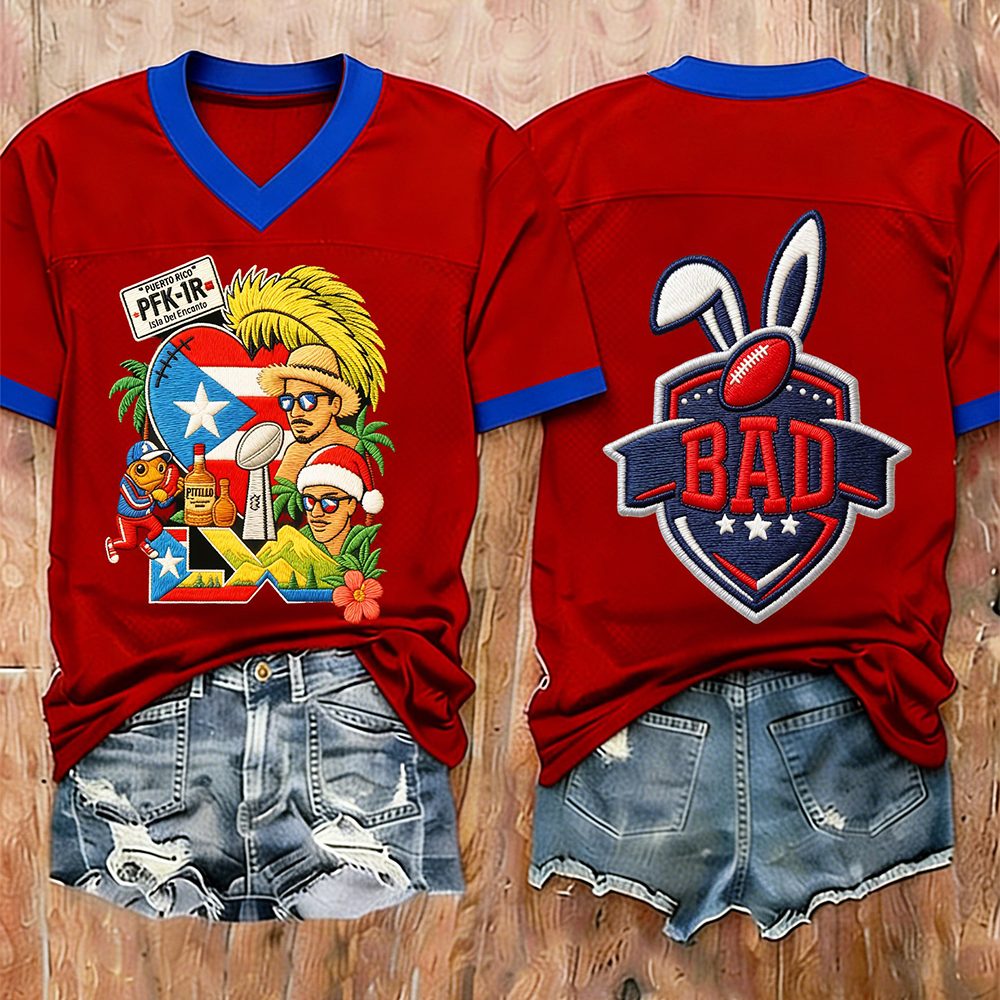 Bunny Bowl LX Jersey Bad Bunny Super Bowl Halftime Show 2026 Clothes