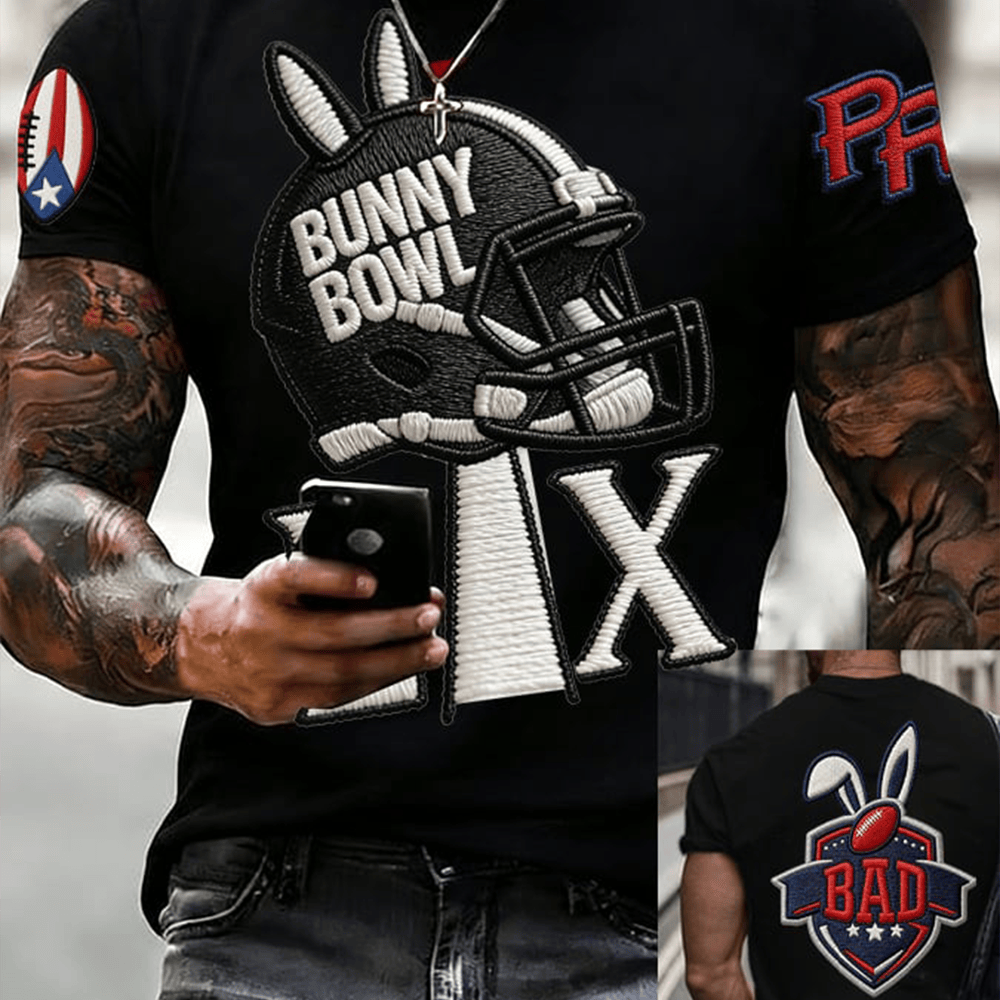 Bunny Bowl LX T-Shirt Bad Bunny Clothes Puerto Rico Gift Ideas For Boyfriend