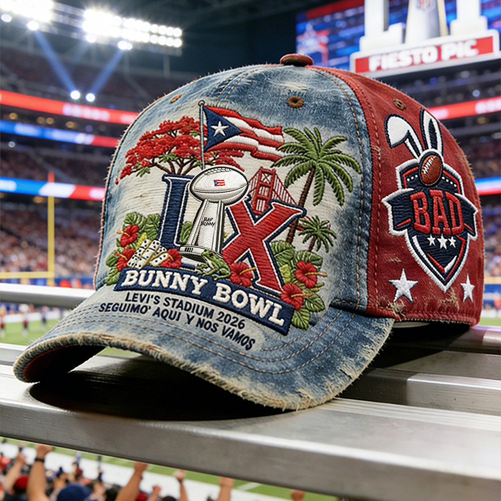 Bunny Bowl LX Vintage Hat Bad Bunny Super Bowl Hat Football Lover Gifts