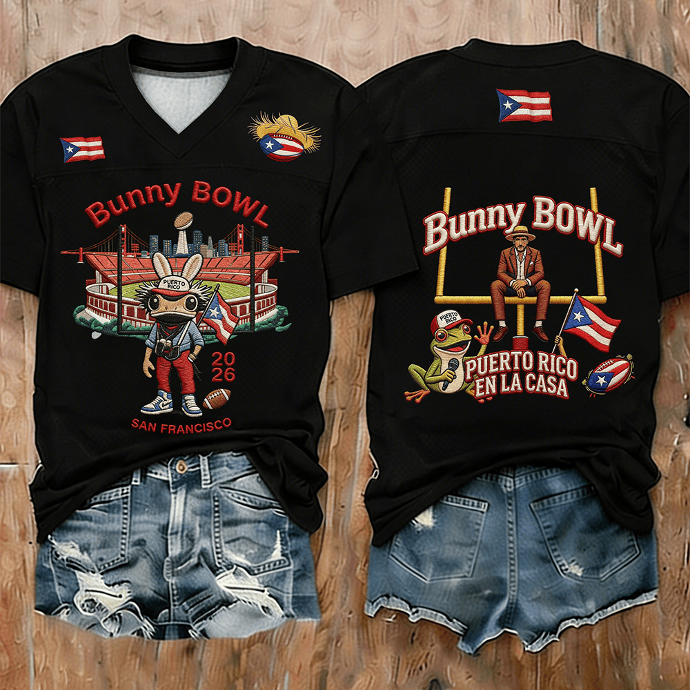 Bunny Bowl San Francisco Jersey Football Clothes Bad Bunny Lover Gifts