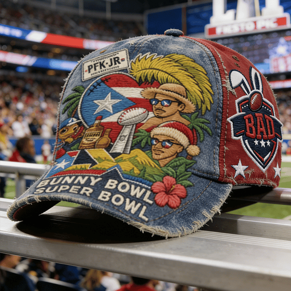 Bunny Bowl Super Bowl Hat Bad Bunny Concert Merch Bad Bunny Gift Ideas