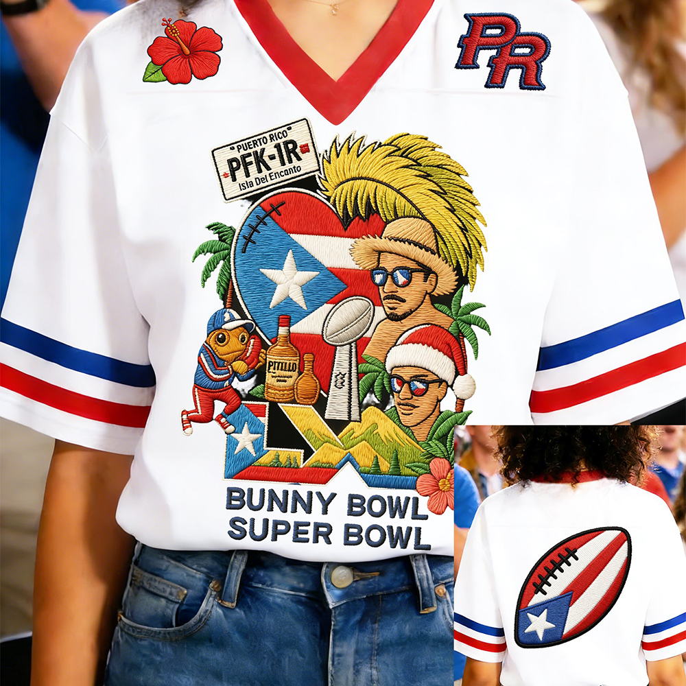 Bunny Bowl Super Bowl Jersey Bad Bunny Super Bowl Shirt Football Themed Gifts