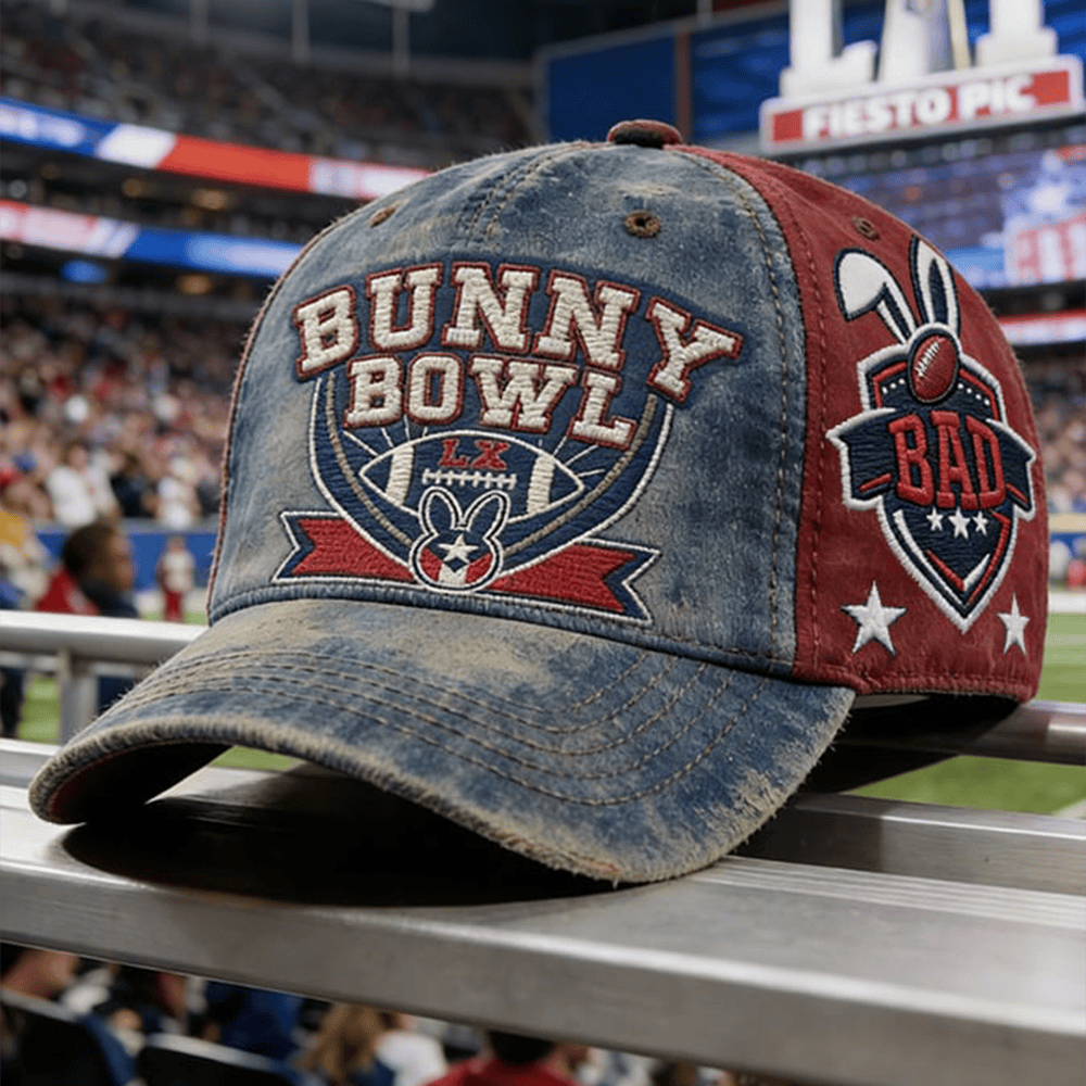 Bunny Bowl Vintage Hat Bad Bunny Super Bowl Halftime Show 2026 Cap Husband Gifts