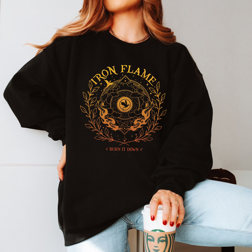 Burn It Down Iron Flame Book Series Sweatshirt Iron Flame Merch Christmas Gifts For Her Burn It Down Iron Flame Book Series Sweatshirt Iron Flame Merch Christmas Gifts For Her