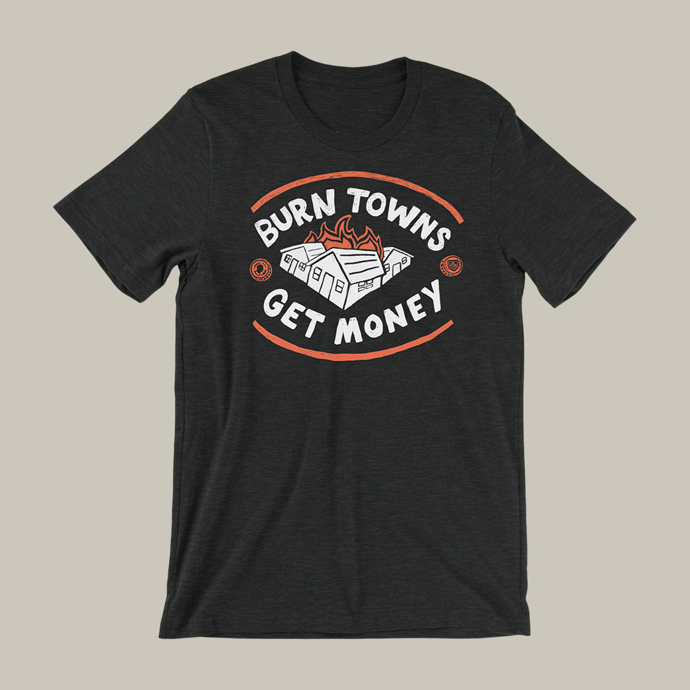 Burn Towns Get Money Dimension 20 T-Shirt Dropout Clothes Dimension Fan Gift