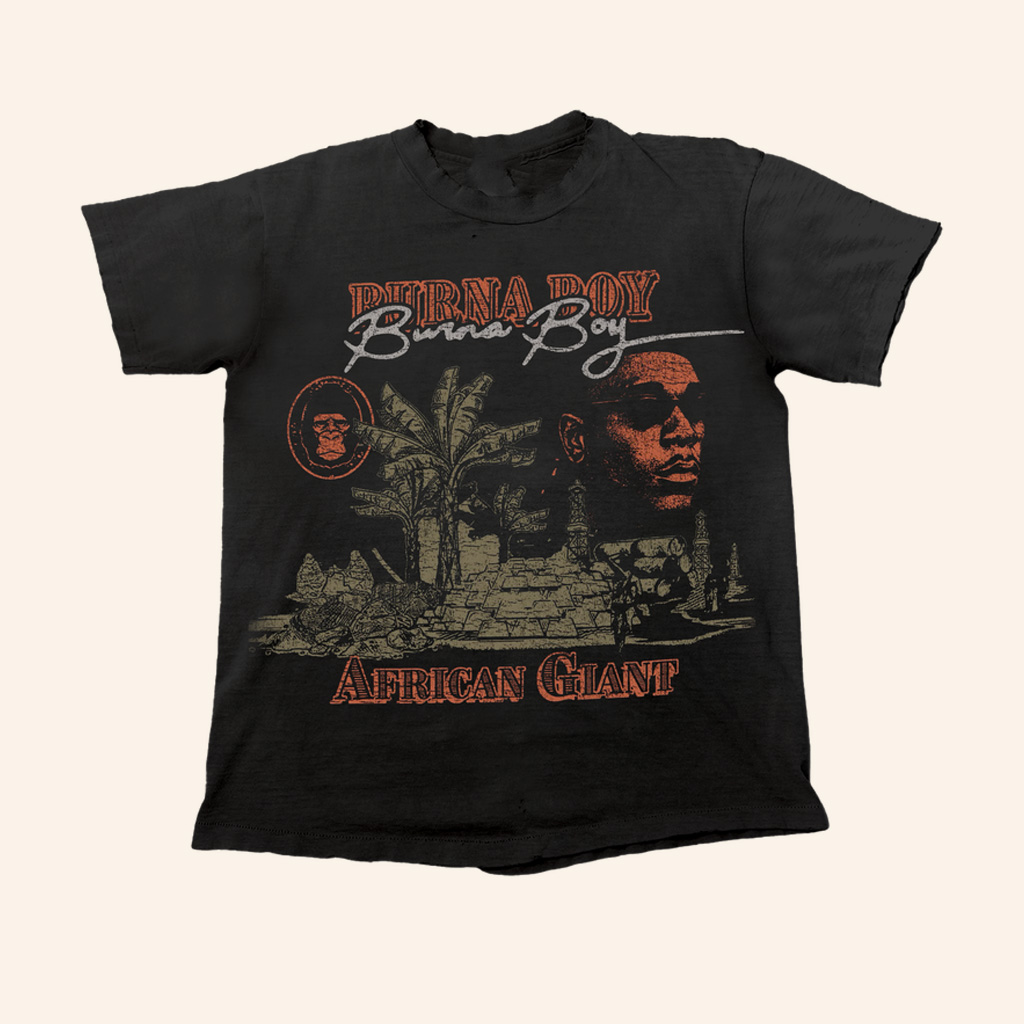 Burna Boy Merch African Giant Anniversary T-Shirt Gifts For Music Lovers Burna Boy Merch African Giant Anniversary T-Shirt Gifts For Music Lovers