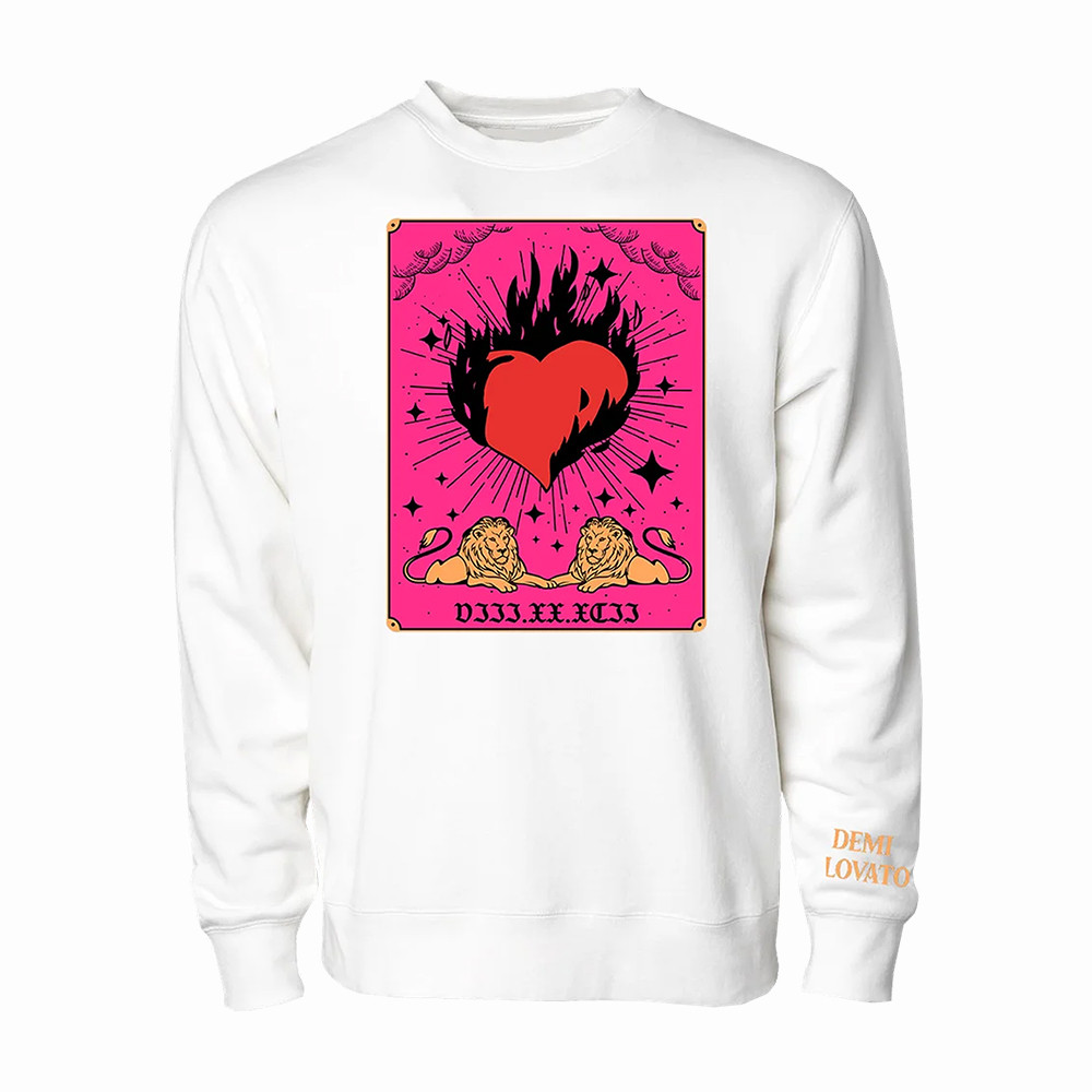 Burning Heart Demi Lovato Sweatshirt Demi Lovato 2026 Apparel Present Idea For Huge Fans
