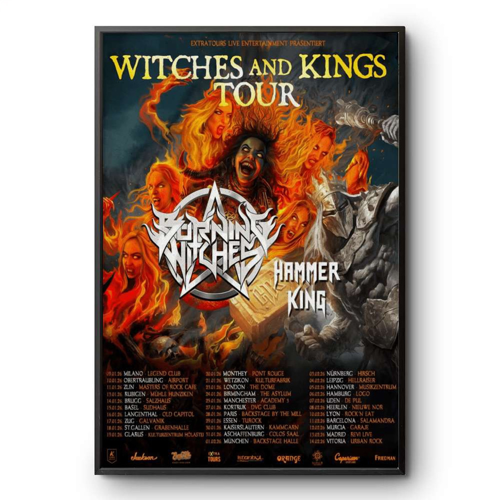 Burning Witches Hammer King Witches And Kings Tour Poster Wall Art Decor Gifts For Fans