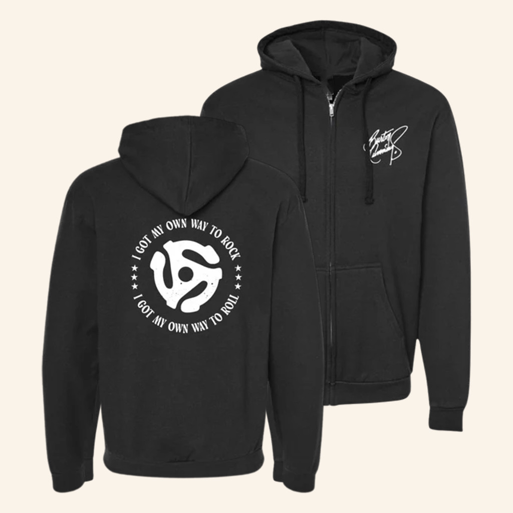Burton Cummings Merch My Own Way To Rock Zip Hoodie Birthday Gift For Husband