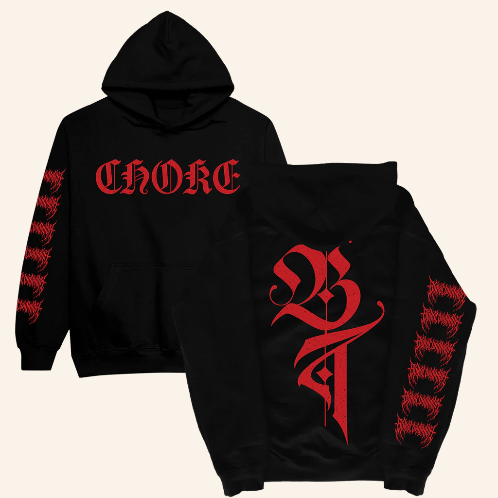 Bury Tomorrow Merch Choke Hoodie Black Birthday Gifts For Music Lovers