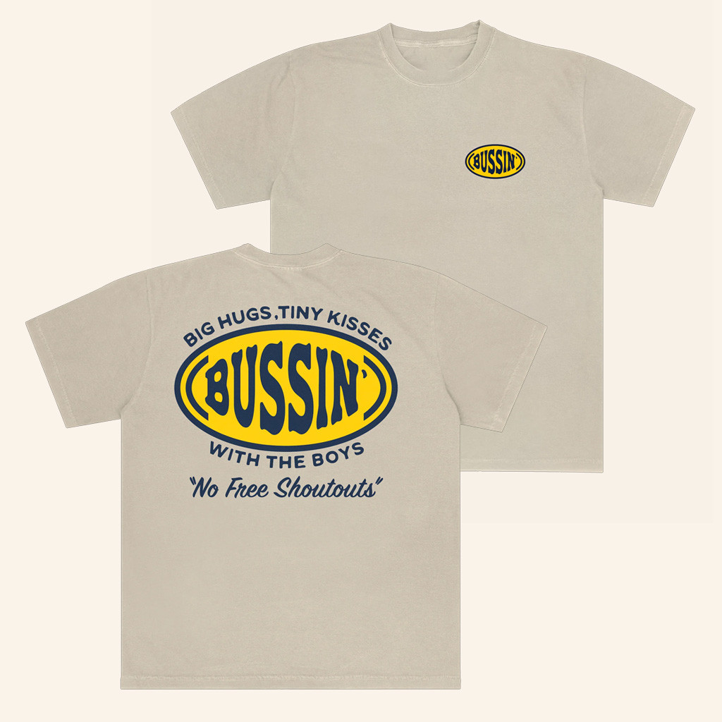 Bussin With The Boys Merch Bussin Big Hugs T-Shirt Christmas Present Ideas For Men Bussin With The Boys Merch Bussin Big Hugs T-Shirt Christmas Present Ideas For Men