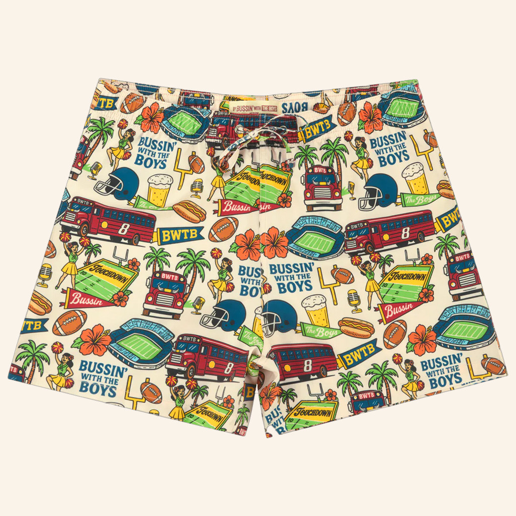Bussin With The Boys Merch Bussin Hawaiian Swim Trunks Birthday Gift Ideas For Him Bussin With The Boys Merch Bussin Hawaiian Swim Trunks Birthday Gift Ideas For Him