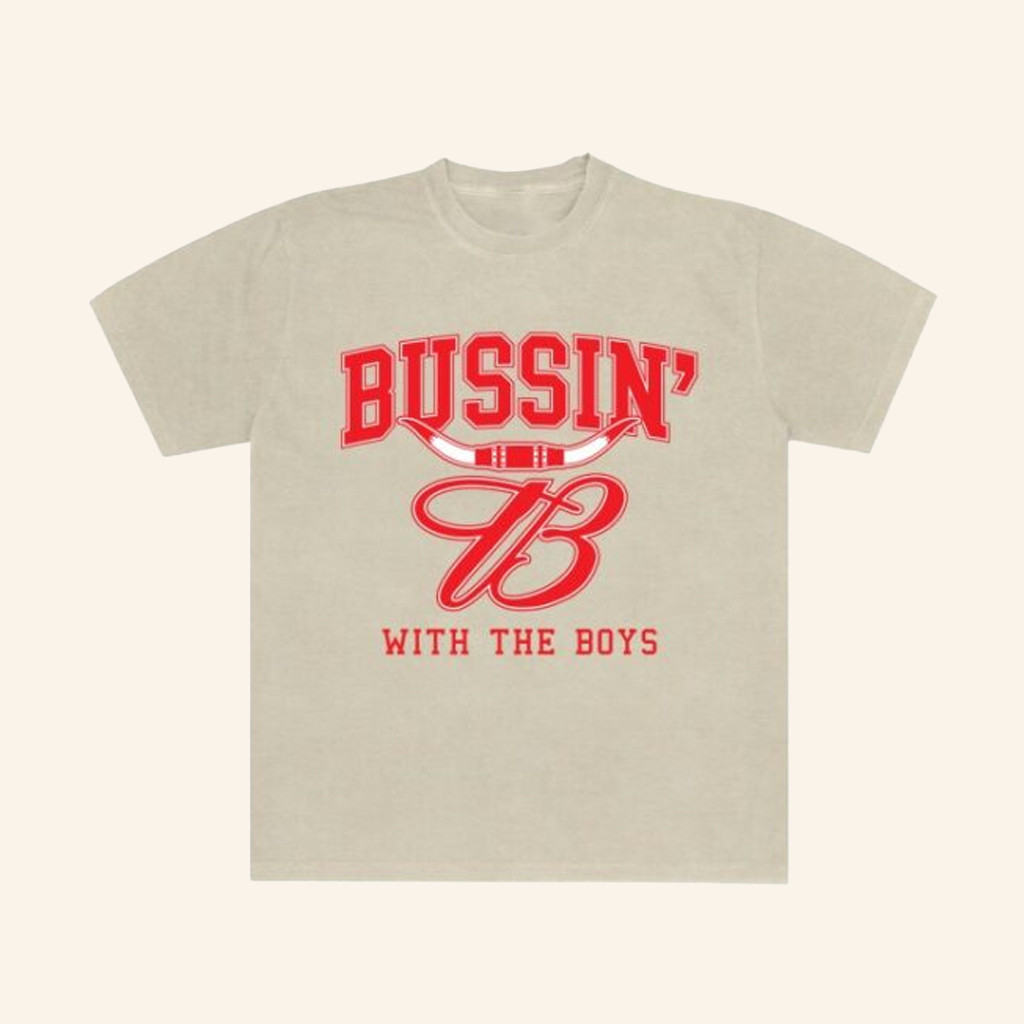 Bussin With The Boys Merch Bussin X Budweiser Horn T-Shirt Gifts For Dad Bussin With The Boys Merch Bussin X Budweiser Horn T-Shirt Gifts For Dad