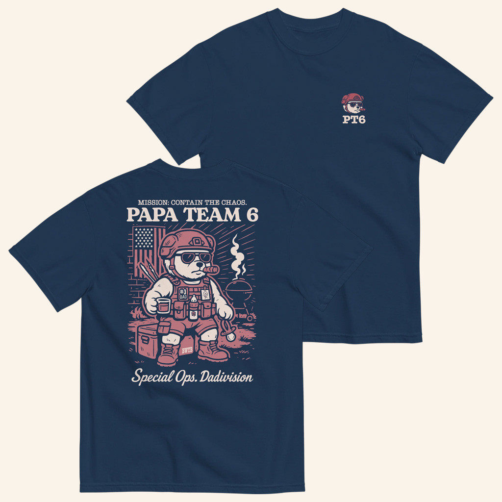 Bussin With The Boys Merch Papa Team 6 Bear Shirt Best Gifts For Dad Bussin With The Boys Merch Papa Team 6 Bear Shirt Best Gifts For Dad