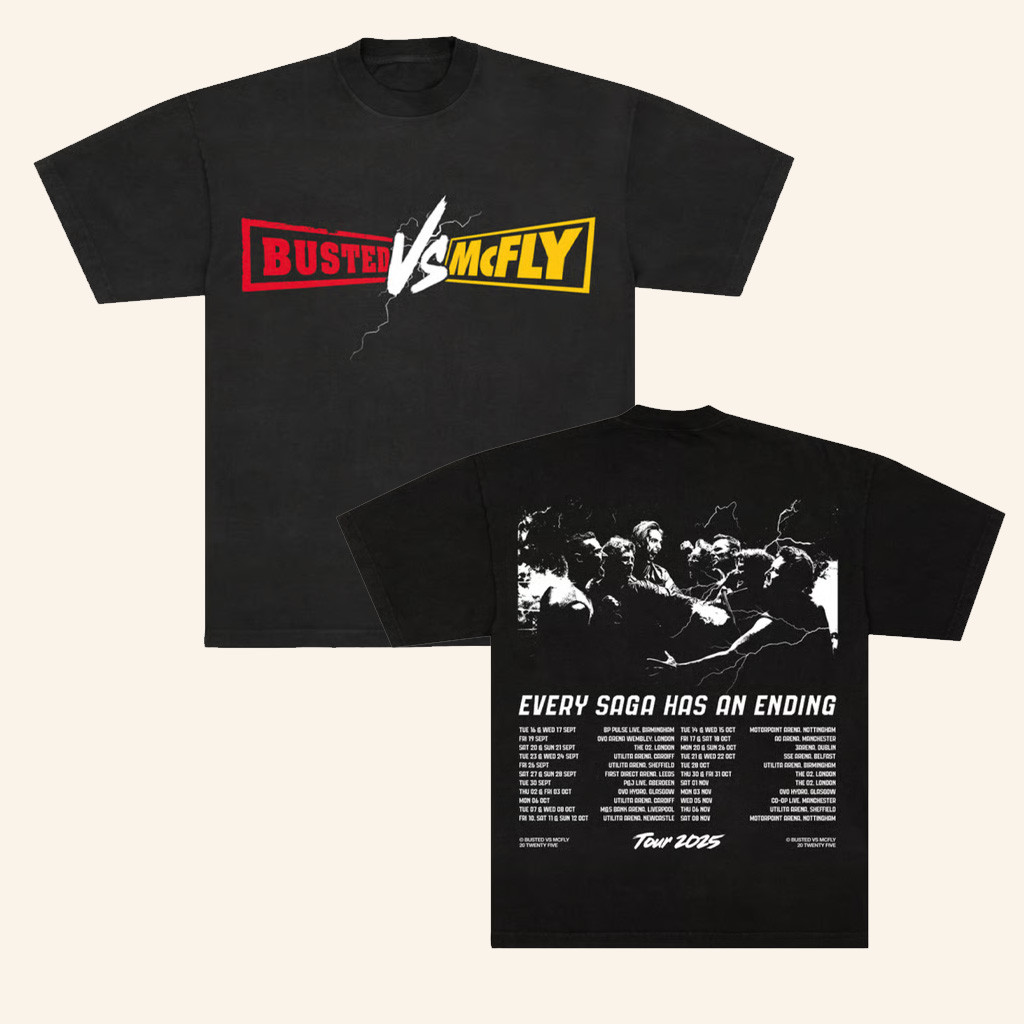 Busted Merch 2025 Tour T-Shirt Birthday Present For Husband